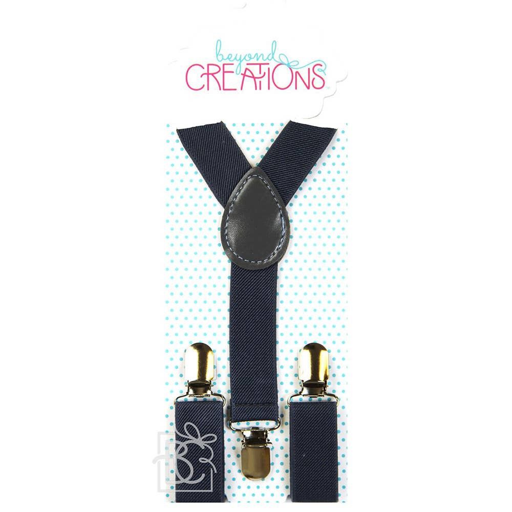 Adjustable Solid Color Suspenders