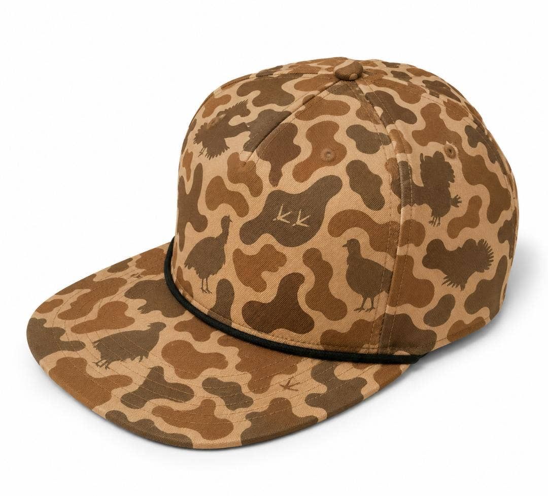 Kids Youth Turkey Camo Snapback Hat