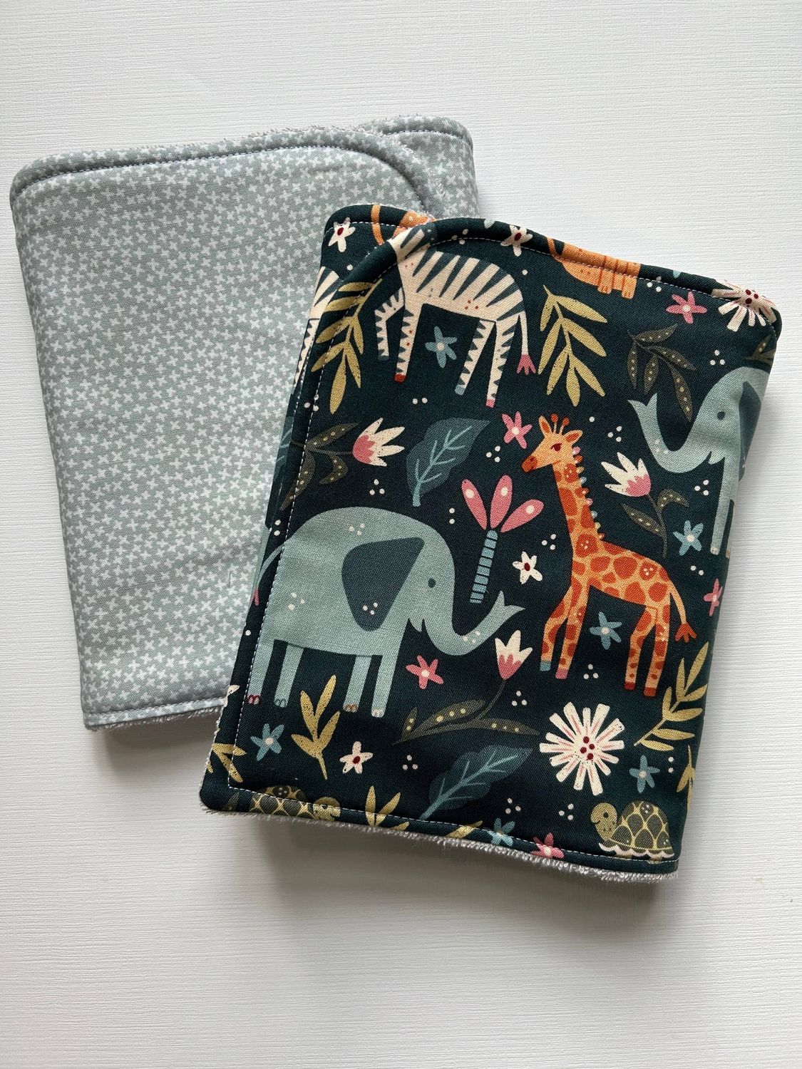 Welcome to the Jungle Burp Cloth, set of 2