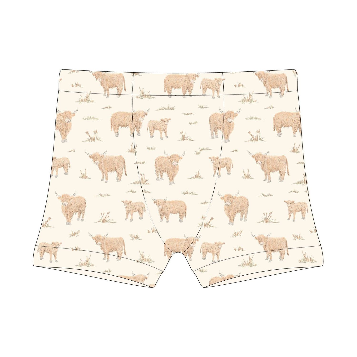 Highland Cow | Organic Potty-Training Boxer (1)