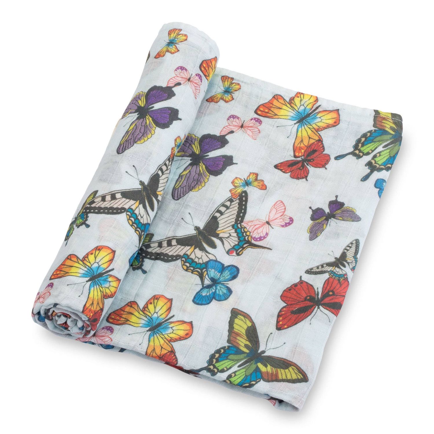 Baby Muslin Swaddle Blanket 47x47 Butterfly