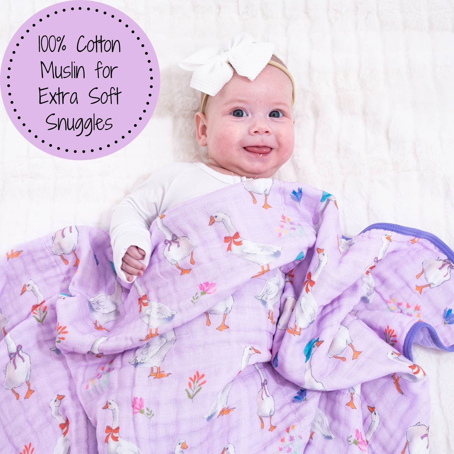Muslin Quilt Baby &amp; Kids Blanket Goose Parade