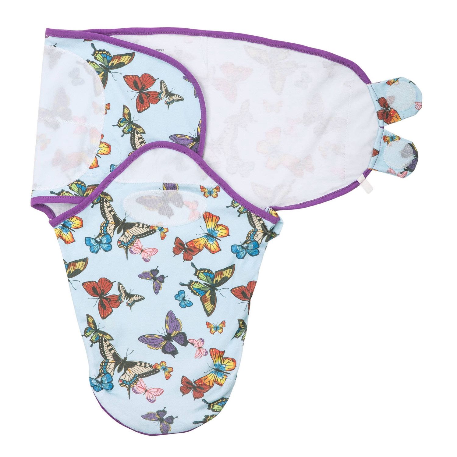 Cotton Velcro Newborn Swaddle Sack Butterfly
