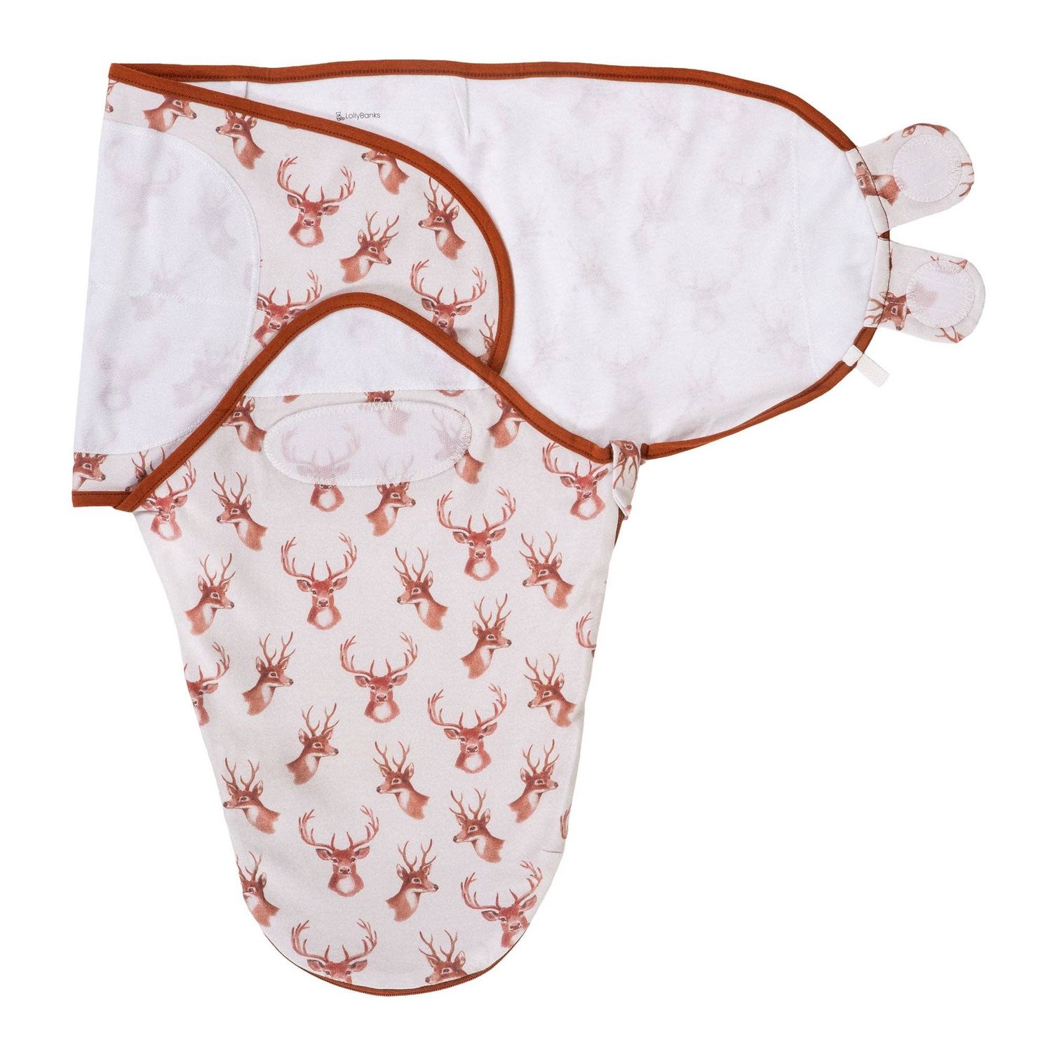 Cotton Velcro Newborn Swaddle Sack Oh Deer
