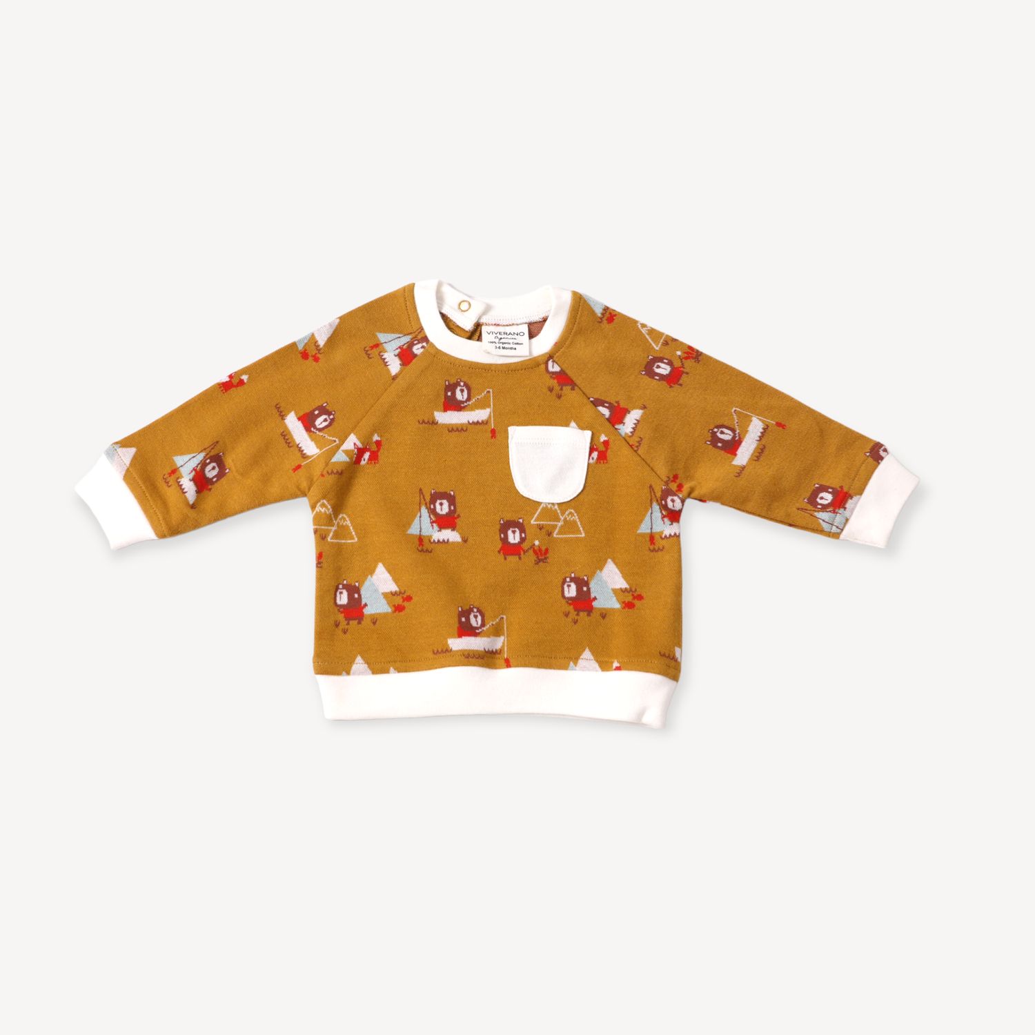 Bear &amp; Fox Jacquard Baby Tee &amp; Jogger Set (Organic Cotton)