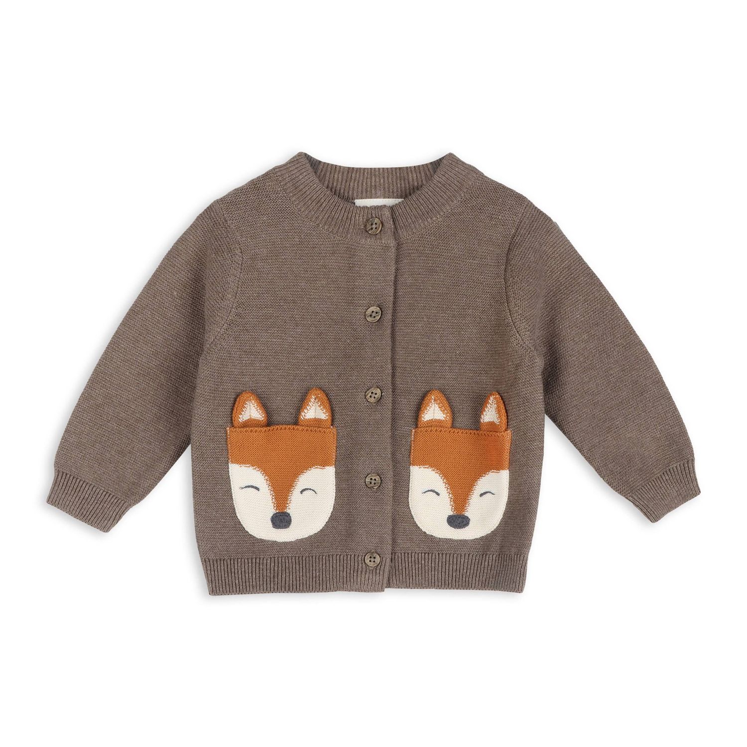 Fox Pocket Baby Knit Cardigan (Organic Cotton)
