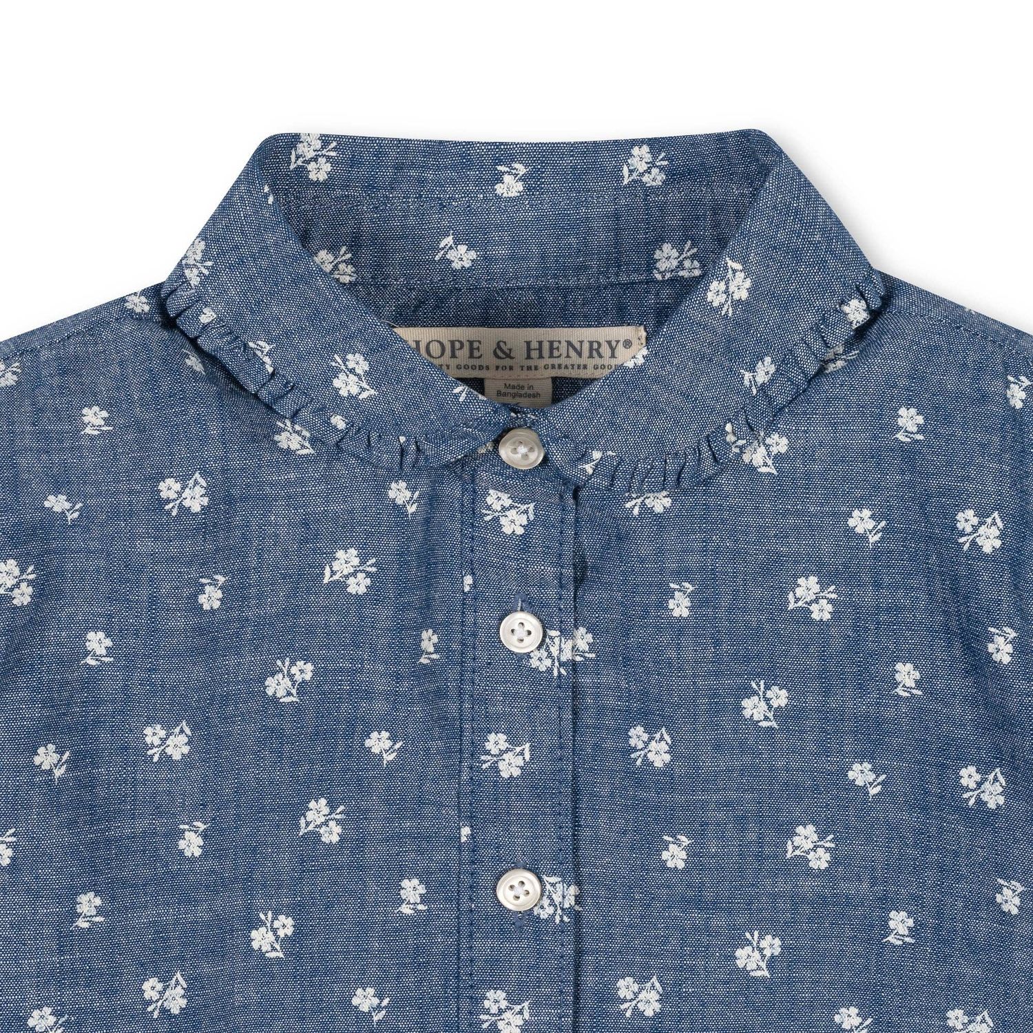 Organic Peter Pan Collar Top Girls