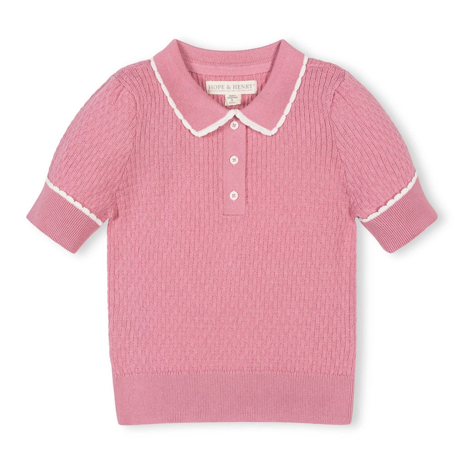 Organic Peter Pan Collar Sweater Polo