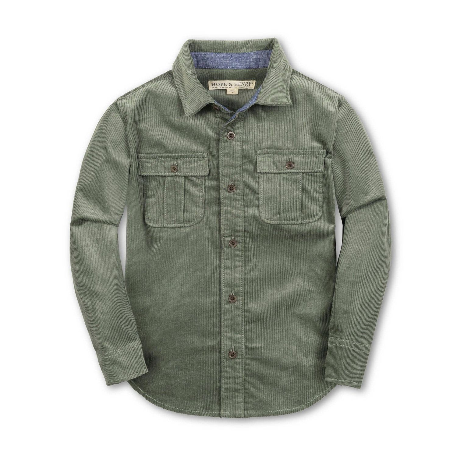 Organic Corduroy Flap Pocket Shirt
