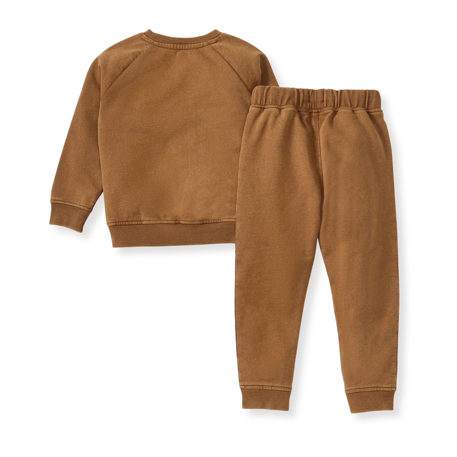 Vintage Wash Football Sweatshirt Set