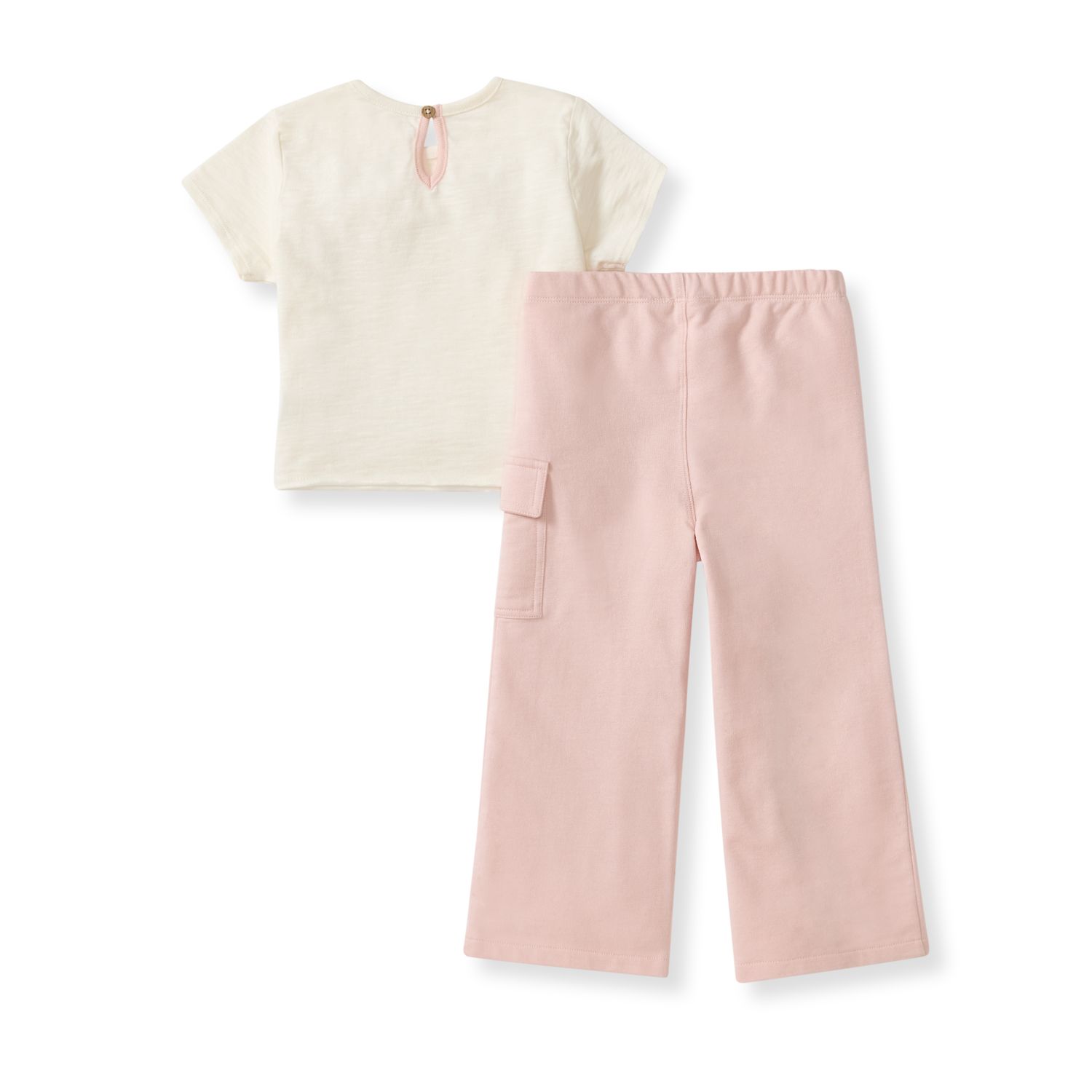 Girl Slub Pocket Tee &amp; Pants Set