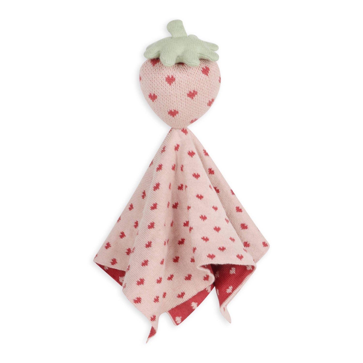 Strawberry - Organic Baby Lovey Security Blanket, Color: Pink, Size: One Size