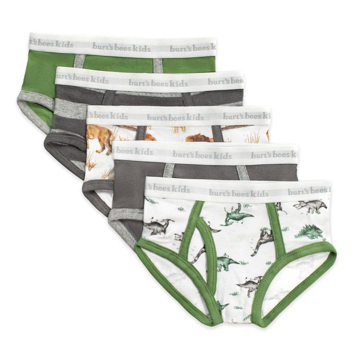 Boys Set of 5 Happy Herbivores &amp; Lions Underwear