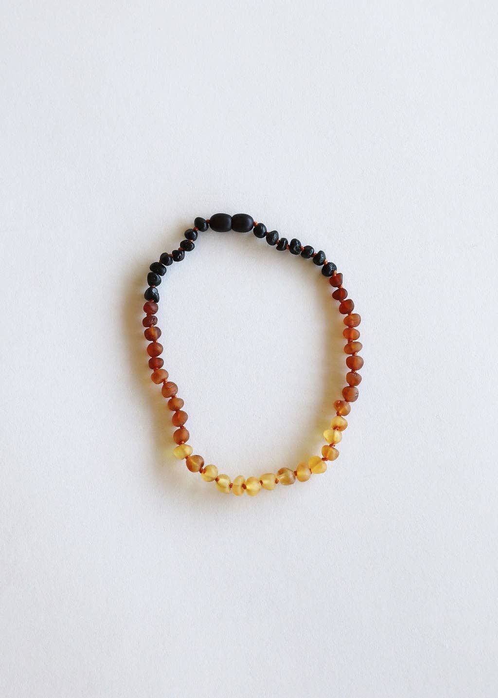 Raw Ombre Baltic Amber || Necklace, Size: 11" Baby Necklace