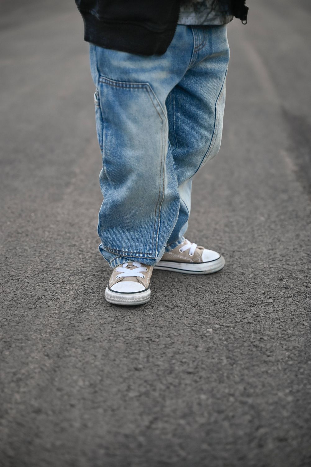 Blue Toddler Double-Knee Carpenter Denim