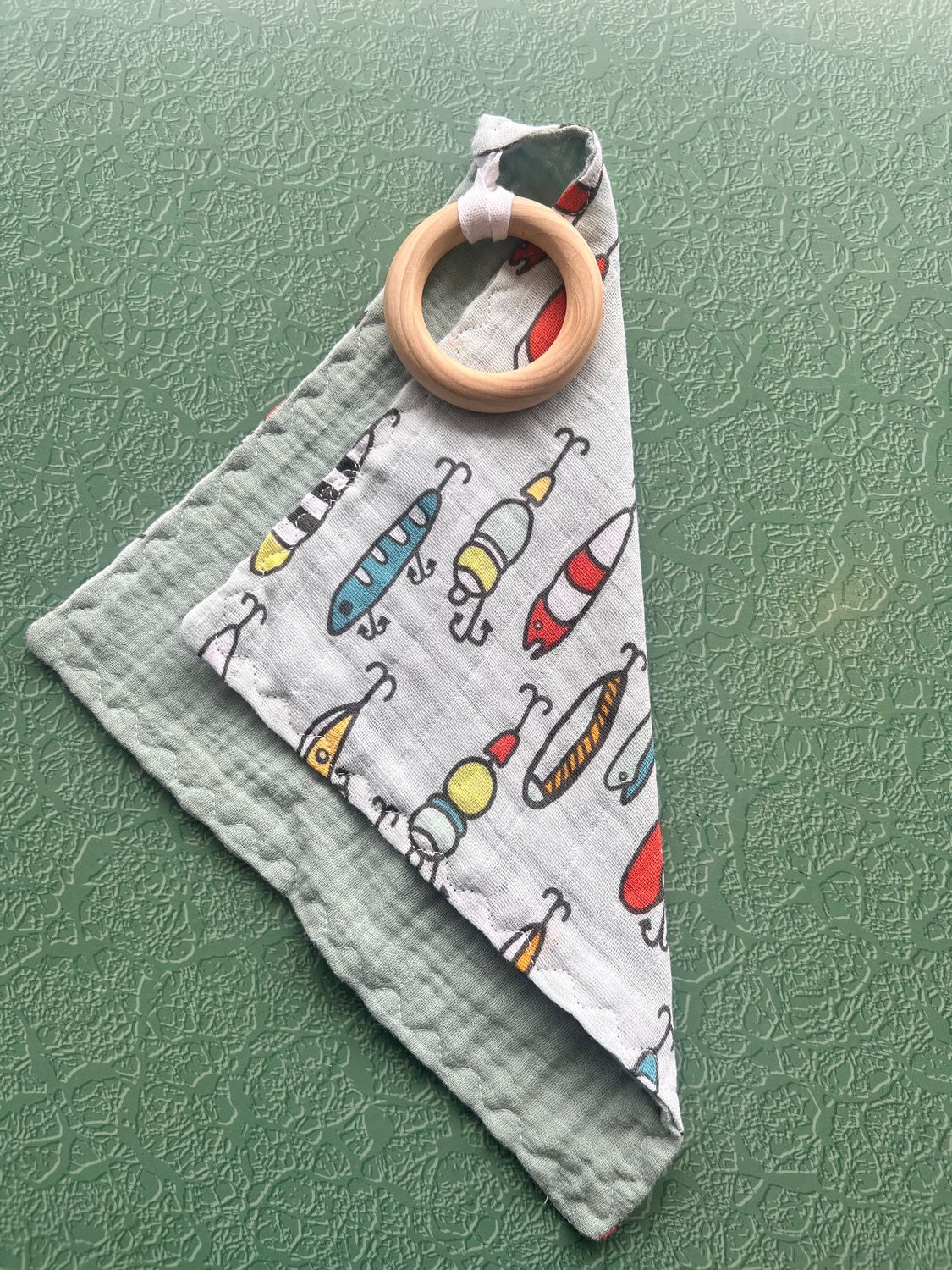 Teether Lovey (Hand Made), Color: Fishing