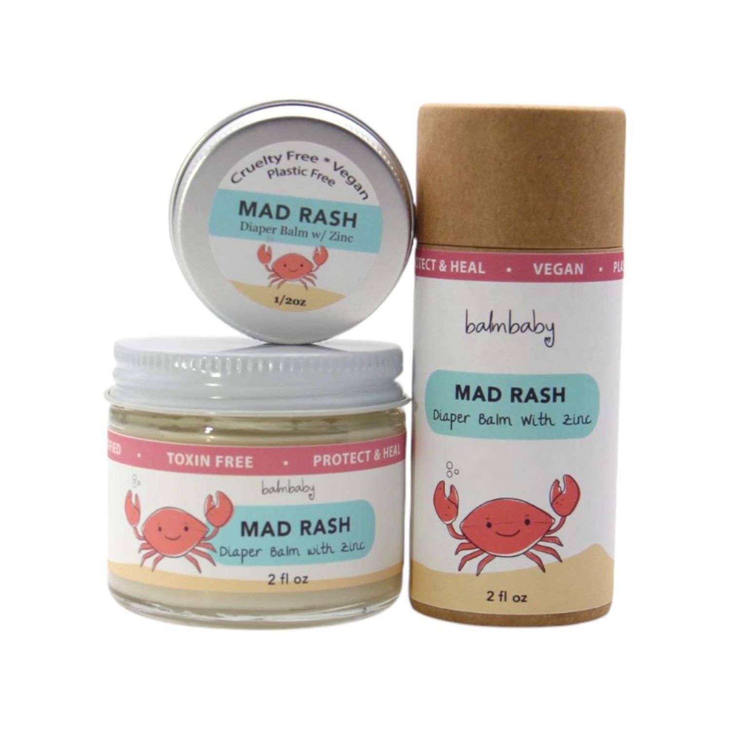 Mad Rash Diaper Rash Cream w/Zinc (sample/travel)