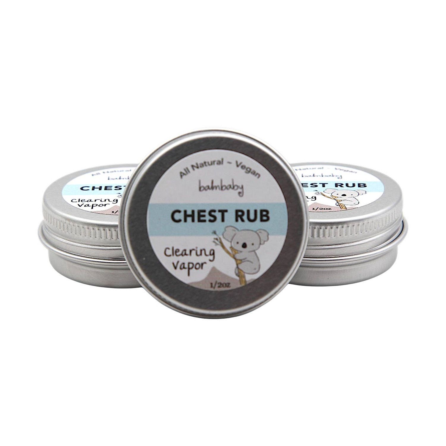 Balm Baby Natural Chest Vapor Rub -(TRAVEL Size) Sample Size