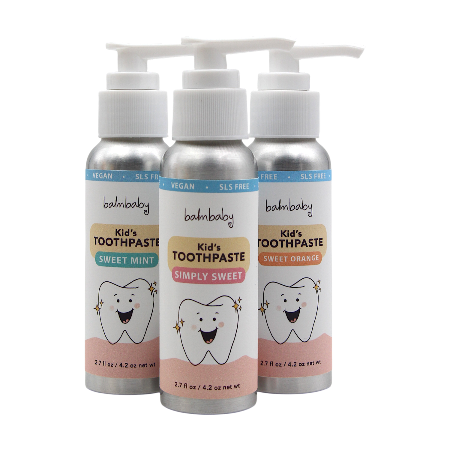 All Natural Kids Toothpaste - w/ Pump by Balm Baby
