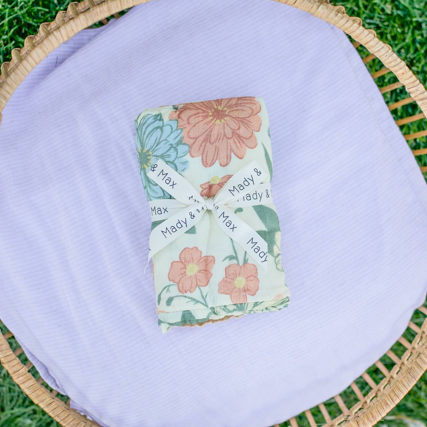 Summer Garden Muslin Swaddle