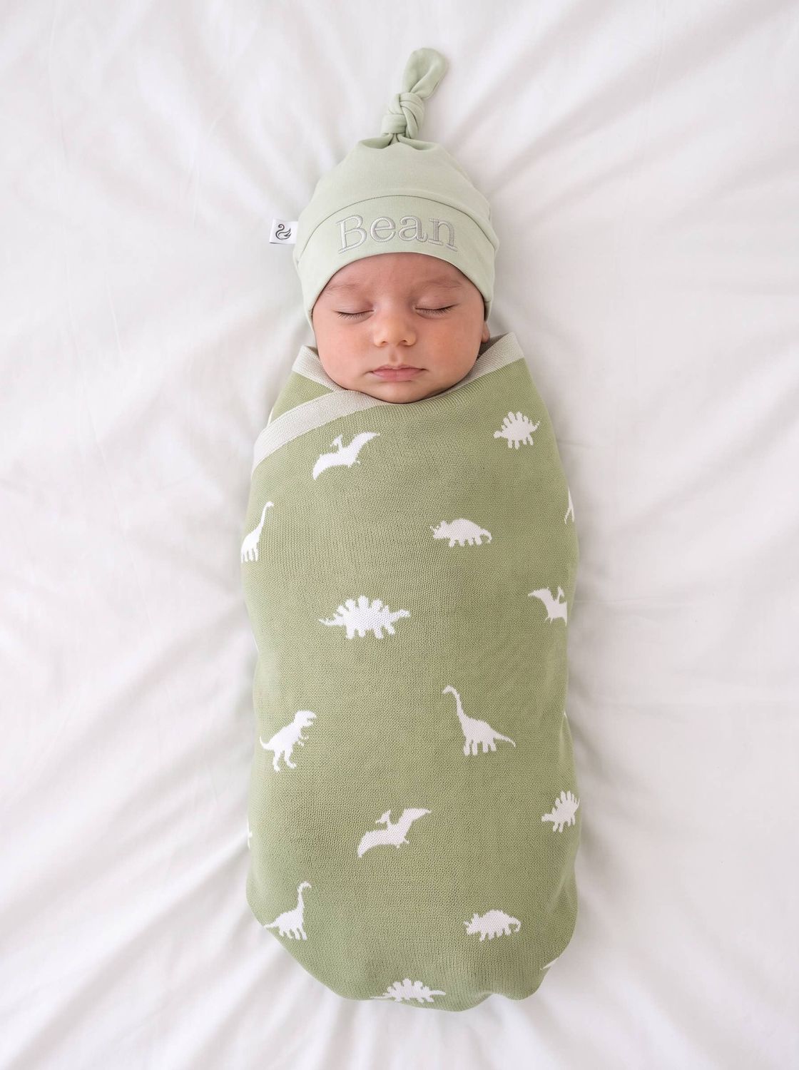 100% Cotton Dinosaur Baby Blanket, Knitwear 2 Sides Dino