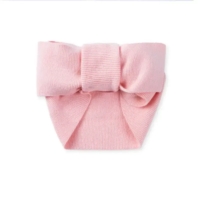 100% Cotton Knitted Oversized Top knot, Color: Pink