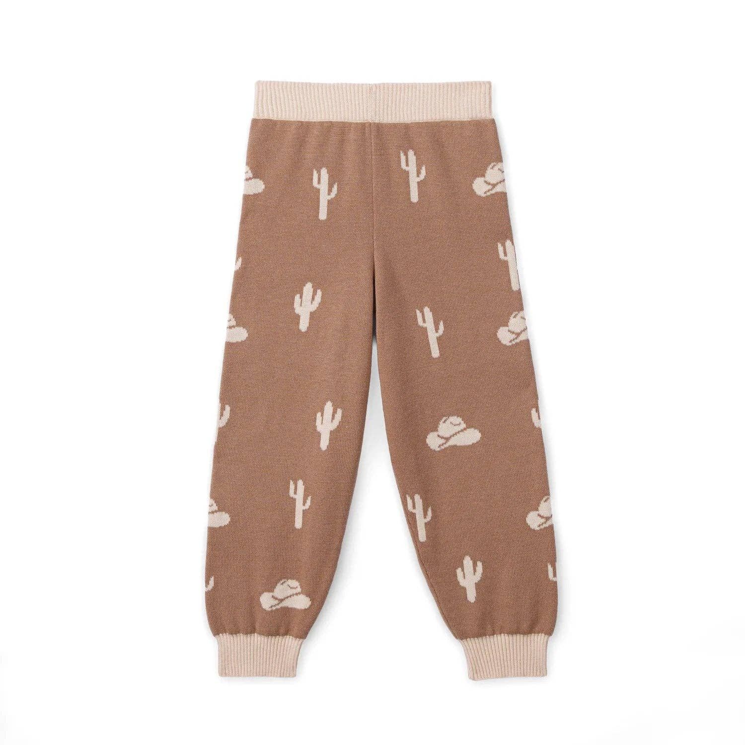 Cactus Baby Knit Jogger Pants, Color: Cactus, Size: 18-24M
