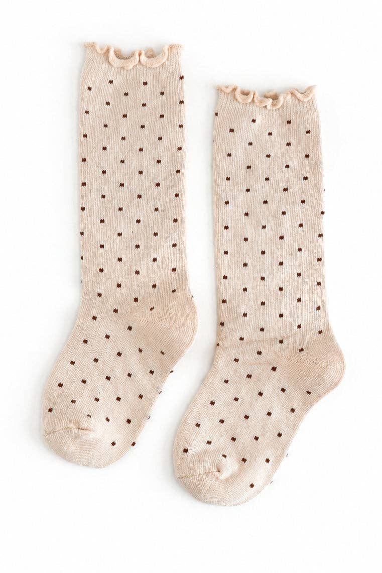Dottie Knee Socks - Vanilla