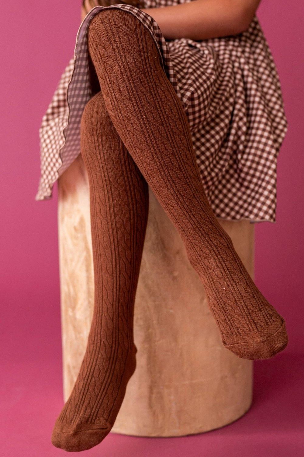 Brownie Cable Knit Tights
