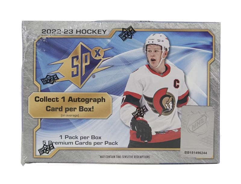 2022-23 Upper Deck SPx Hockey Hobby Box
