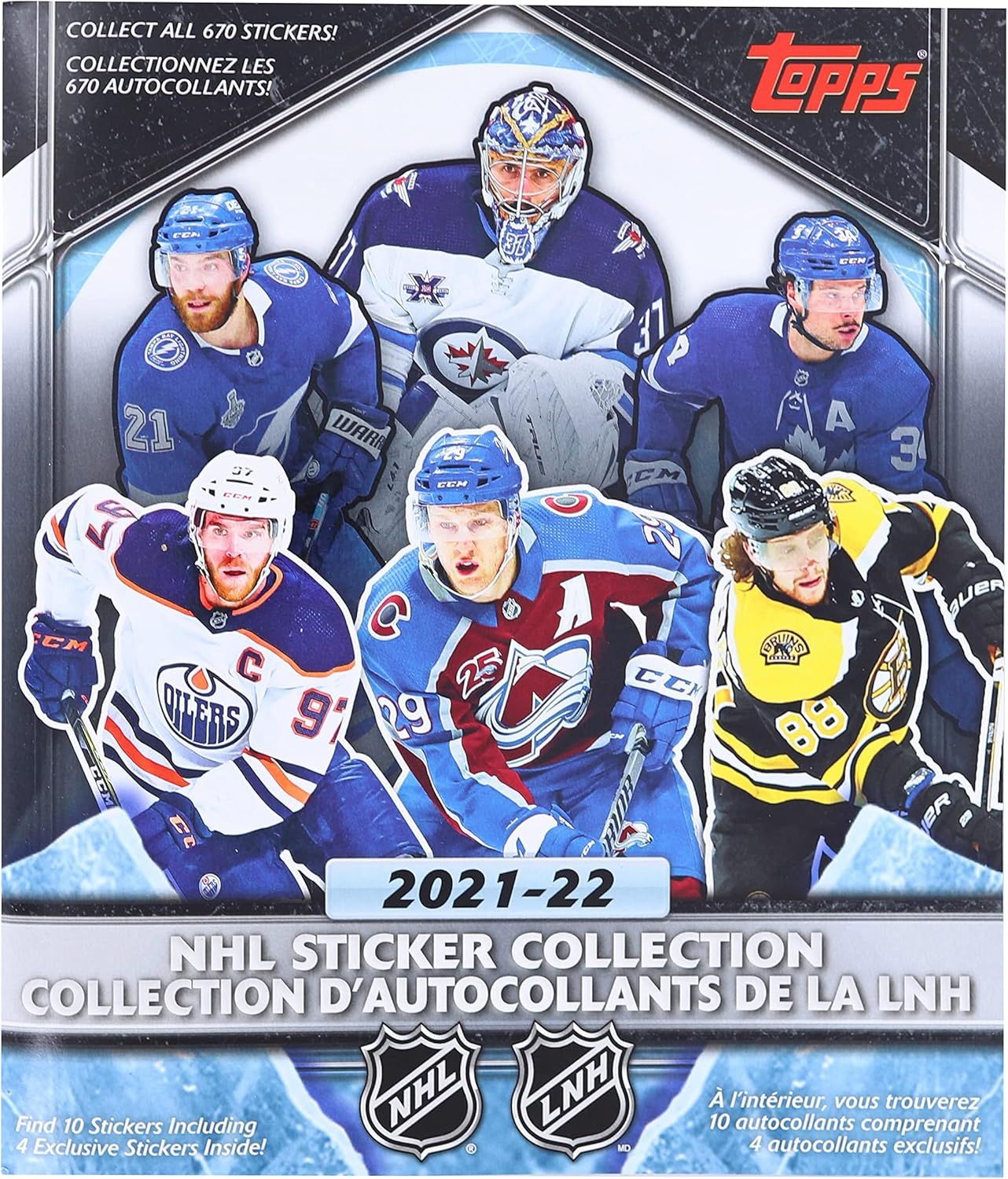 2021-22 Topps NHL Sticker Collection Hockey Box