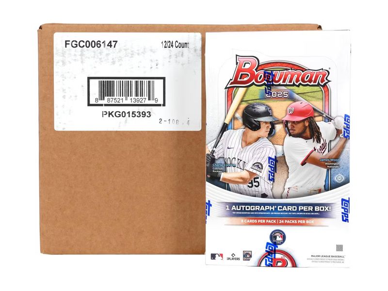 2025 Bowman Baseball Hobby 12-Box Case [Topps Direct]