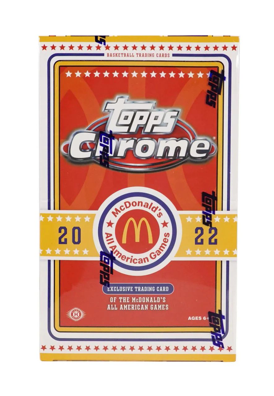 2022 Topps McDonald&#39;s All American Chrome Basketball Hobby Box