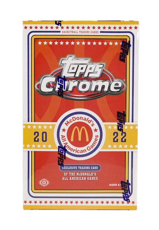 2022 Topps McDonald&#39;s All American Chrome Basketball Hobby Box