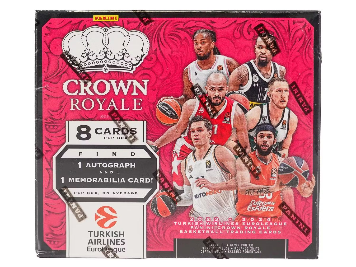 2023-24 Panini Crown Royale Turkish Airlines EuroLeague Basketball Hobby Box