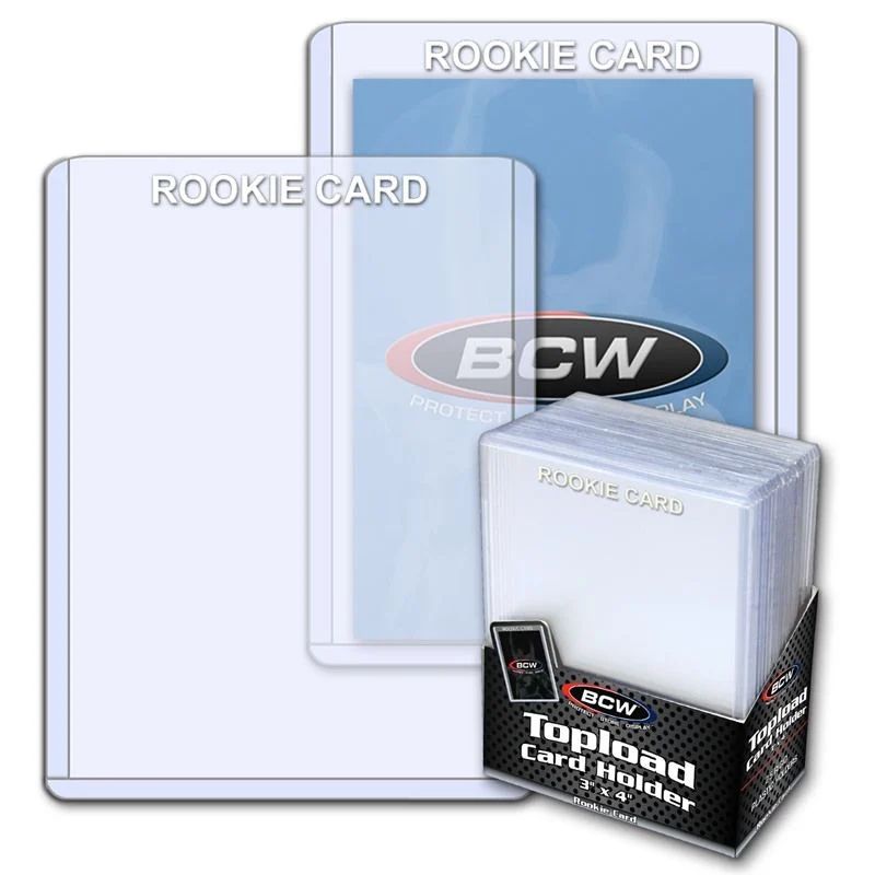 35PT. BCW 3x4 Toploaders [Rookie White] 25ct.