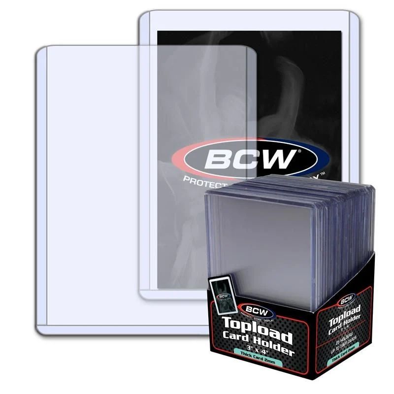79PT. BCW 3x4 Toploaders 25ct.