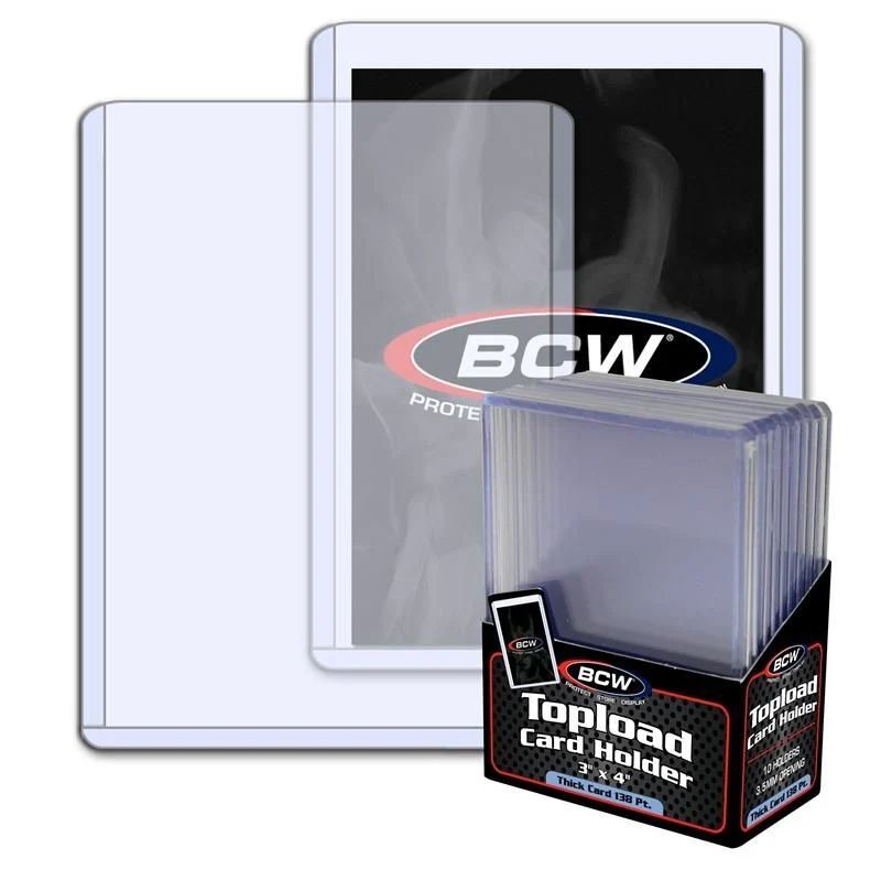 138PT. BCW 3x4 Toploaders 10ct.