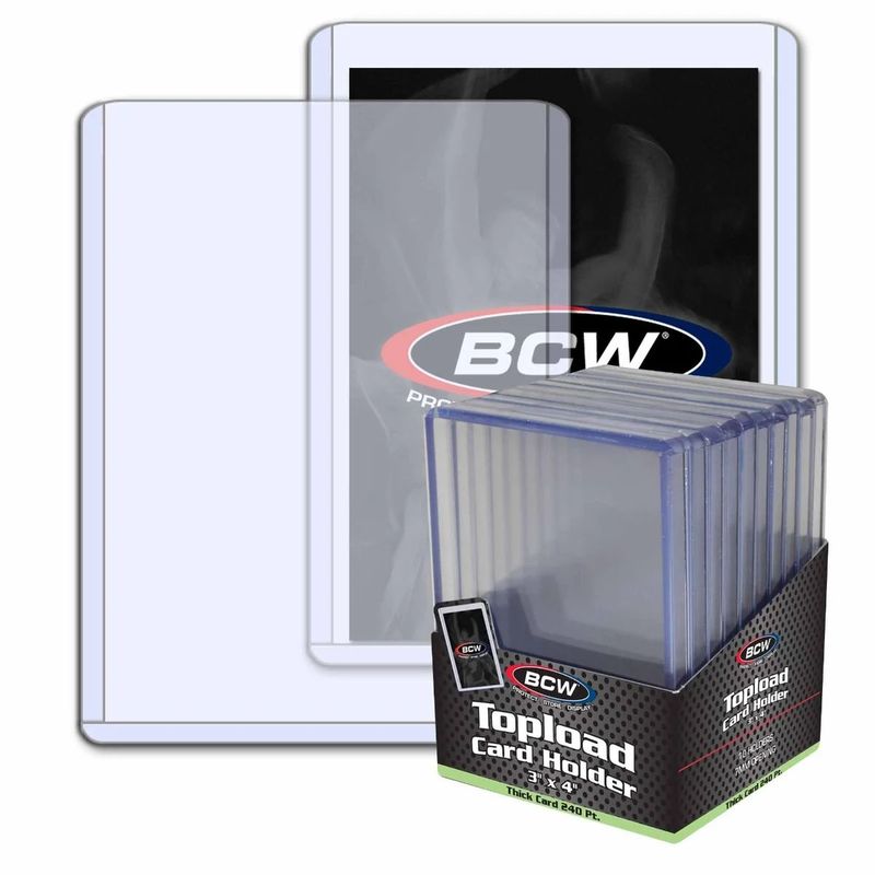 240PT. BCW 3x4 Toploaders 10ct.