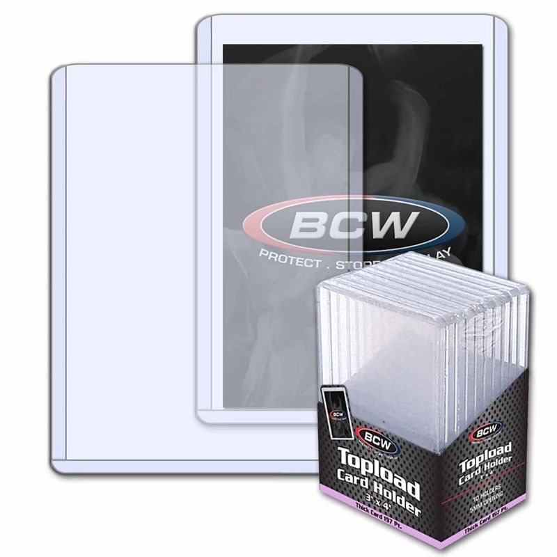 197PT. BCW 3x4 Toploaders 10ct.