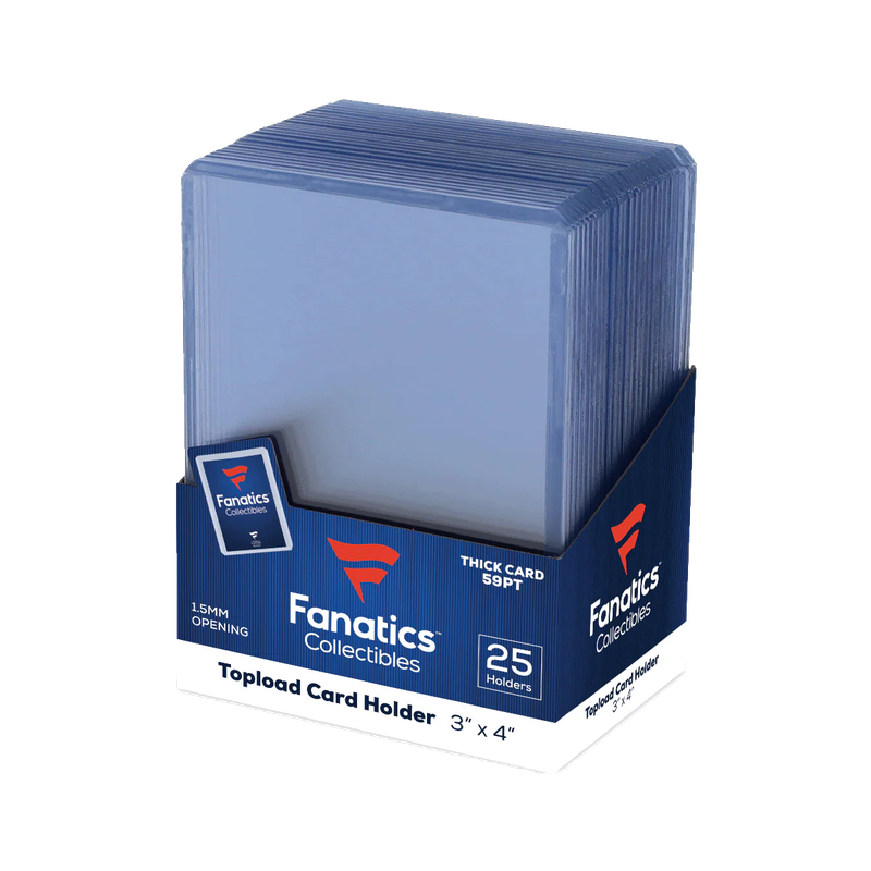 59PT. Fanatics 3x4 Toploaders 25ct.