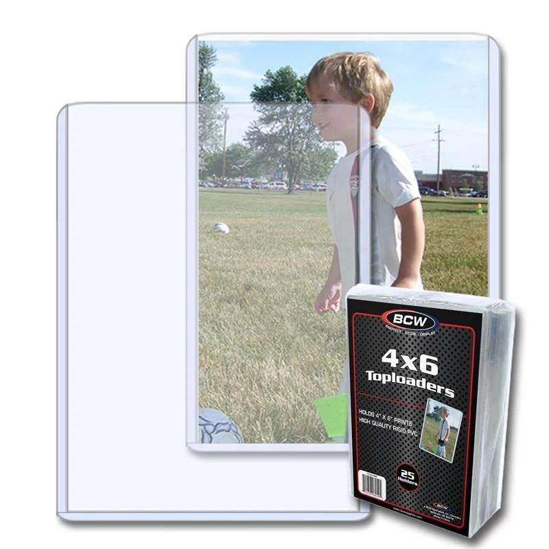 BCW 4x6 Toploaders 25ct.