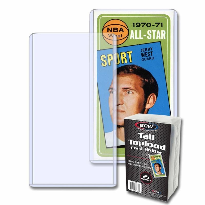 BCW 3x5 Tall Toploaders 25ct.
