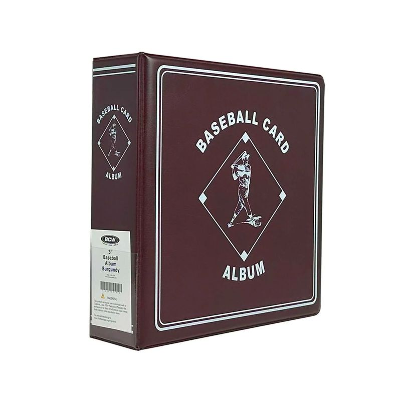 BCW 3&quot; Burgundy Album Baseball