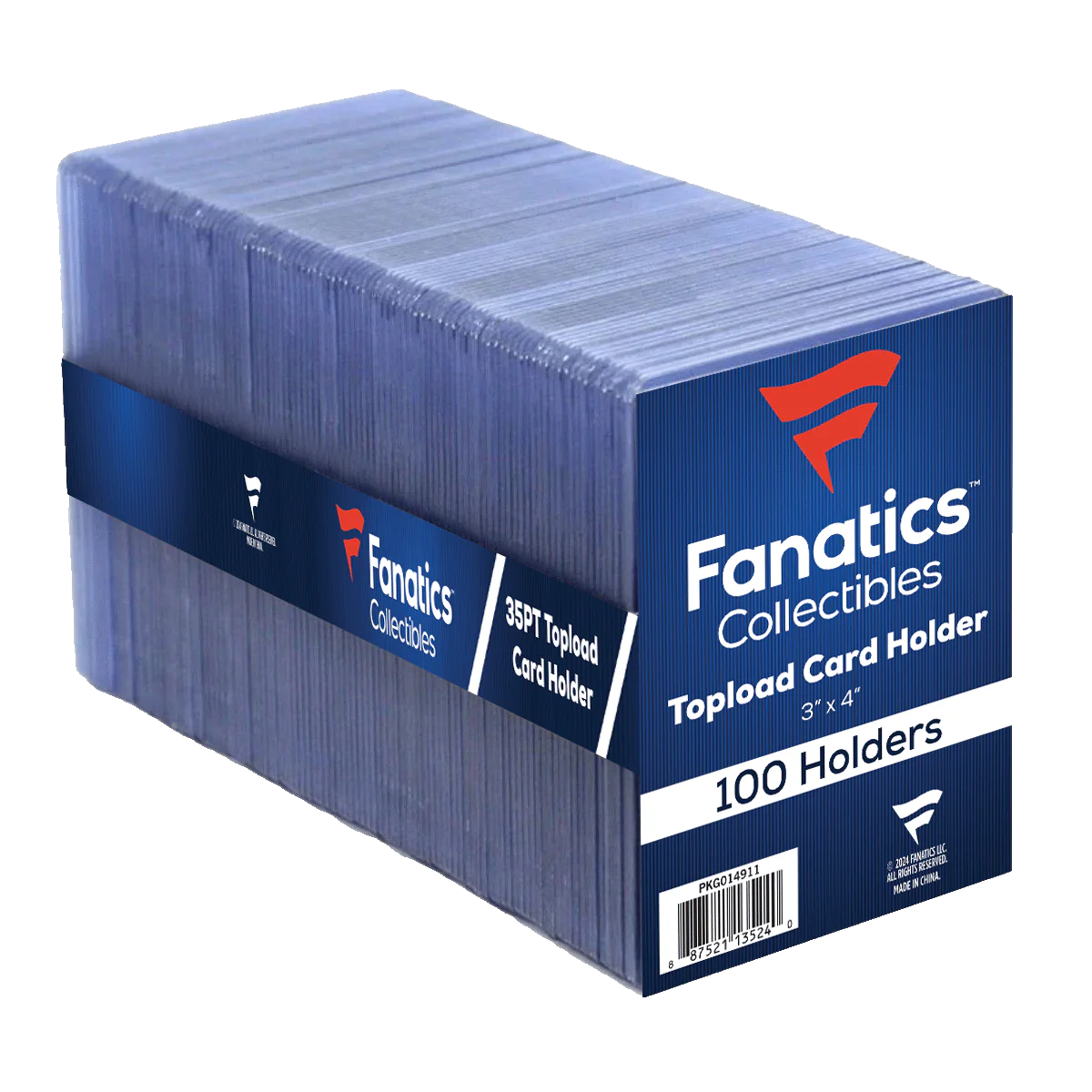 35PT. Fanatics 3x4 Toploaders 100ct.