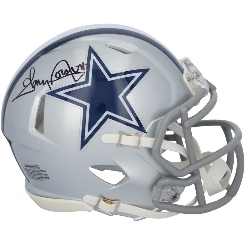 Tony Dorsett Dallas Cowboys Signed Football Mini Helmet