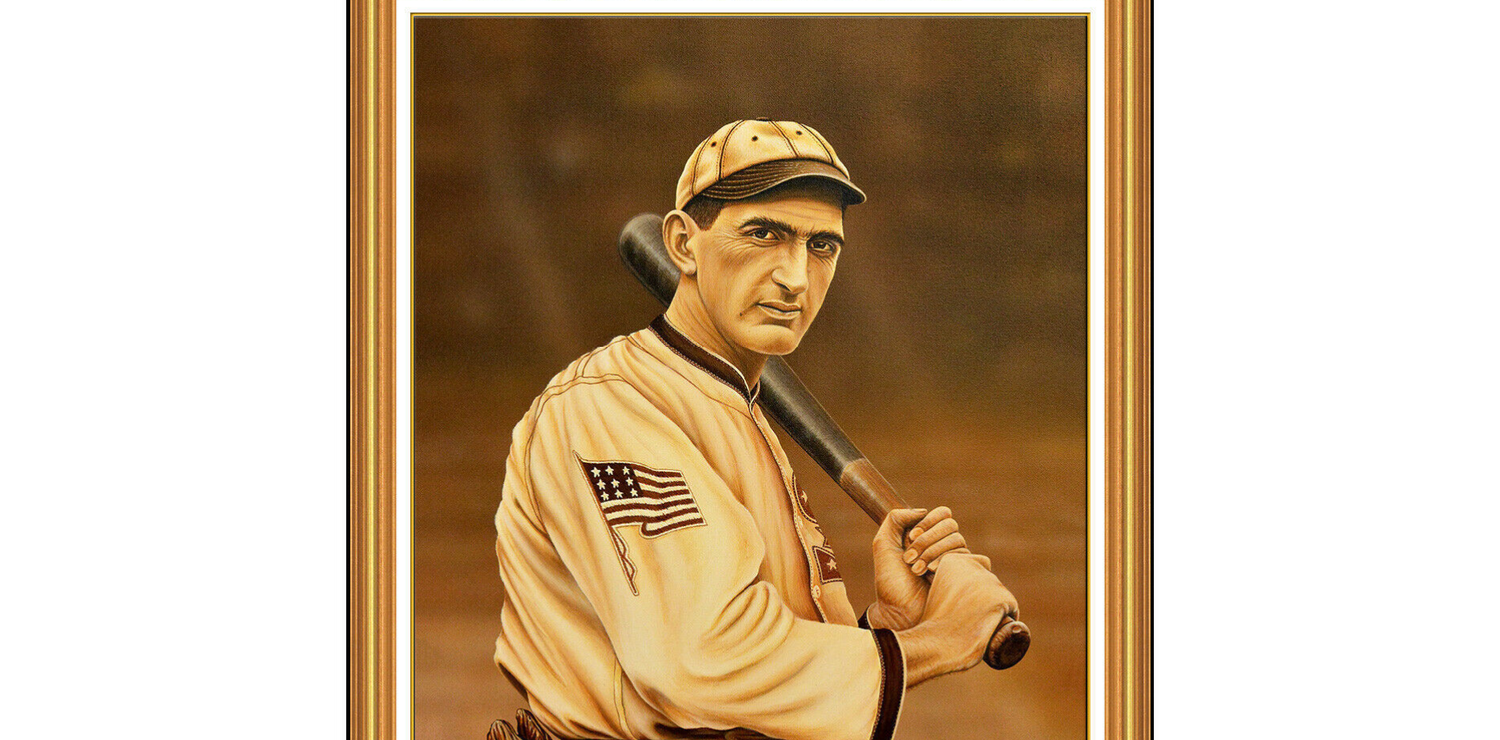 1991 Darryl Vlasak &quot;Shoeless Joe Jackson&quot; Framed Artwork /950