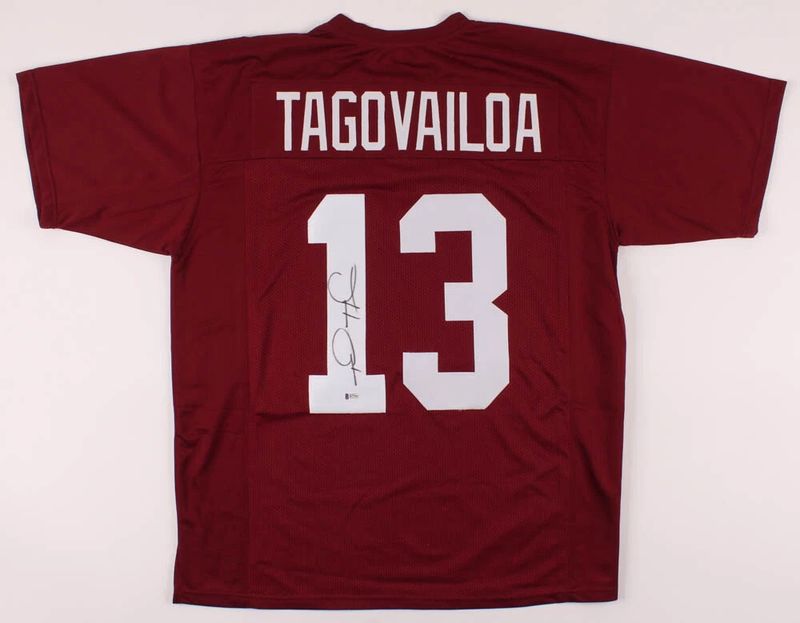 Tua Tagovailoa Alabama Crimson Tide Autographed Jersey