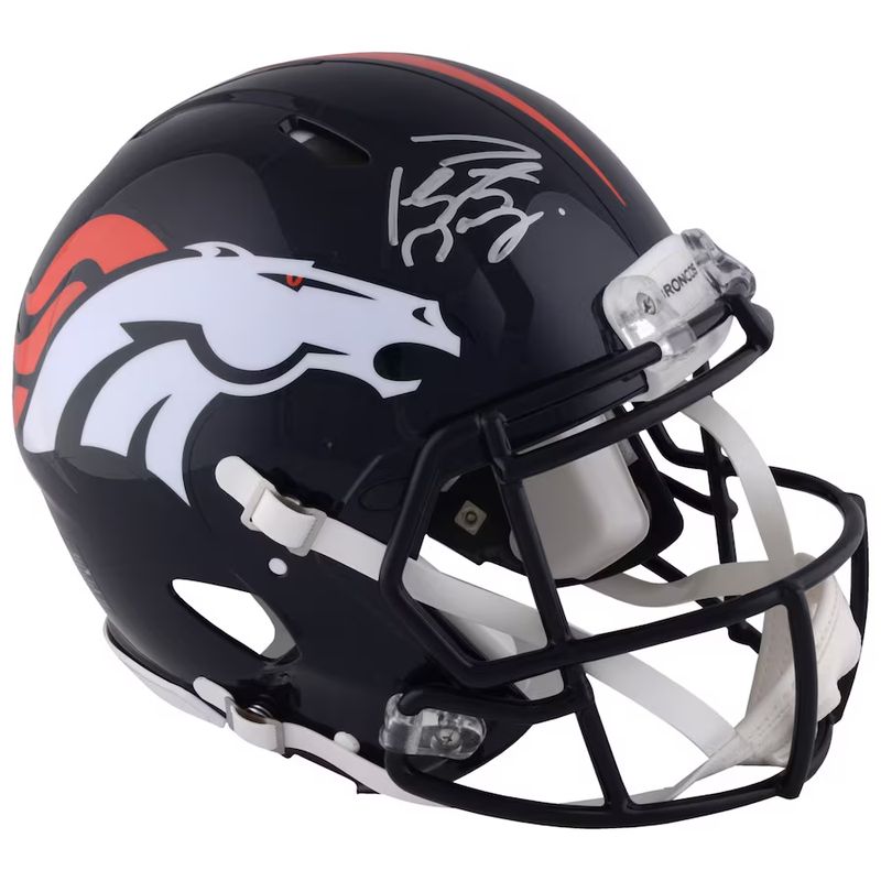 Peyton Manning Denver Broncos Signed Football Mini Helmet