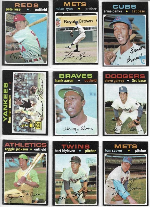 1971 Topps Baseball Complete Set VG+